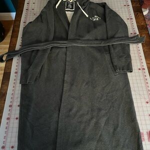 L.L. Bean Gray Hooded Sweatshirt Robe